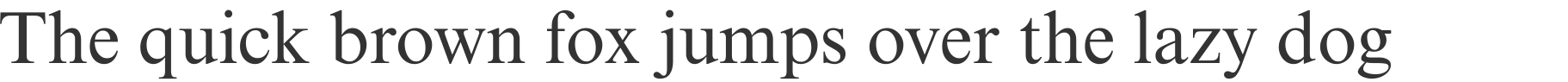 An example of the Times New Roman font